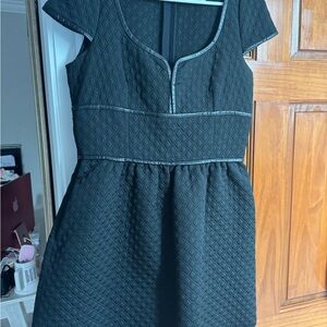 RED Valentino Green Flutter Sleeve Mini Dress